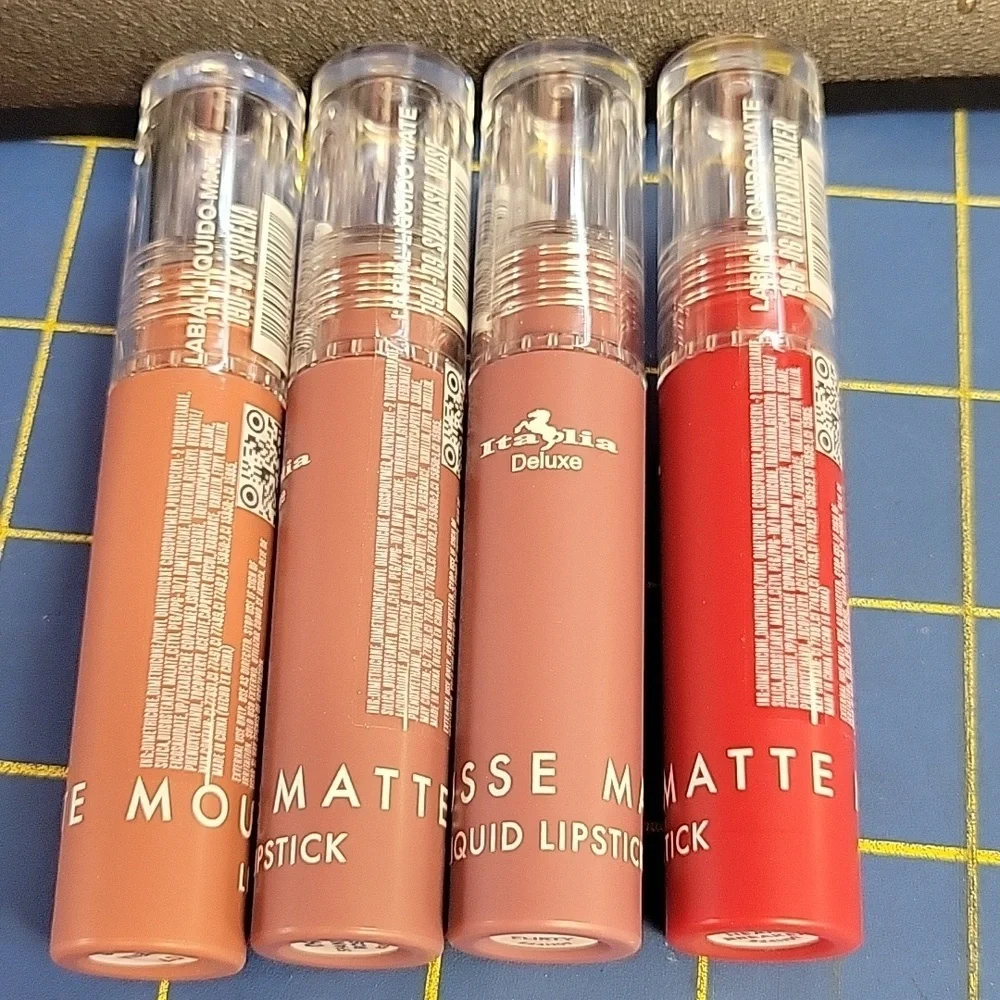 Italia Deluxe Mousse Matte Liquid Lipsticks Set of 4